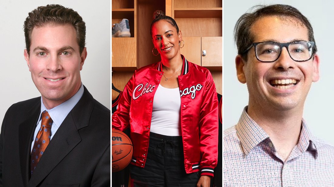 Headshots of Marc Fineberg, Adrienne Scherenzel and Jared Diamond