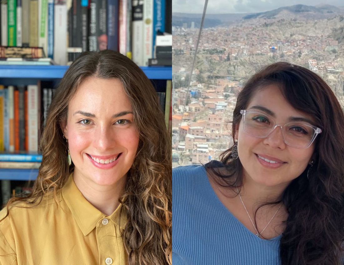 Headshots of Engaged Humanities Postdoctoral Fellows Miryam Nacimento and Lauren Cooper