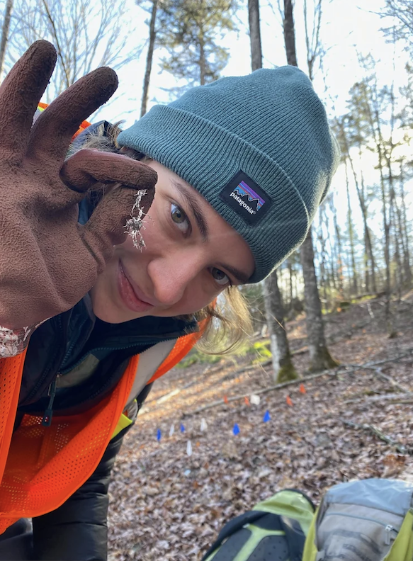 Eva Legge holding fungi.