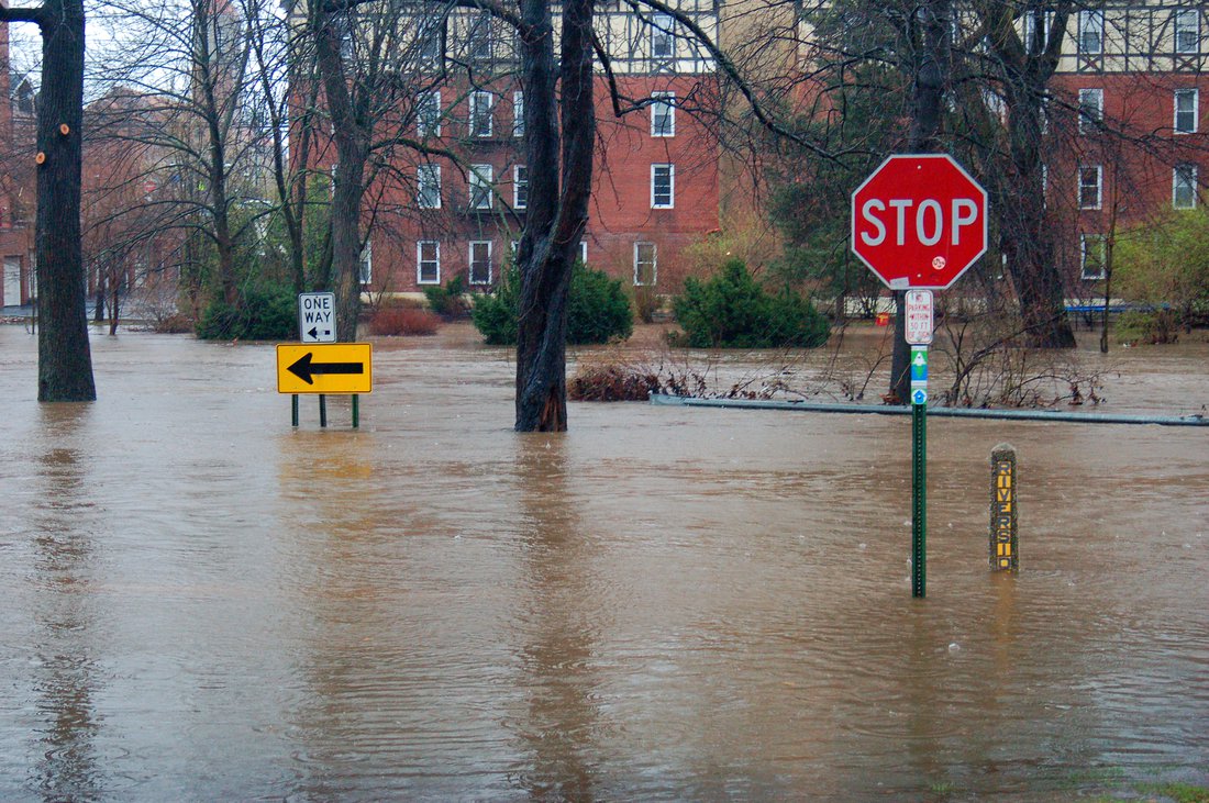 flooded street