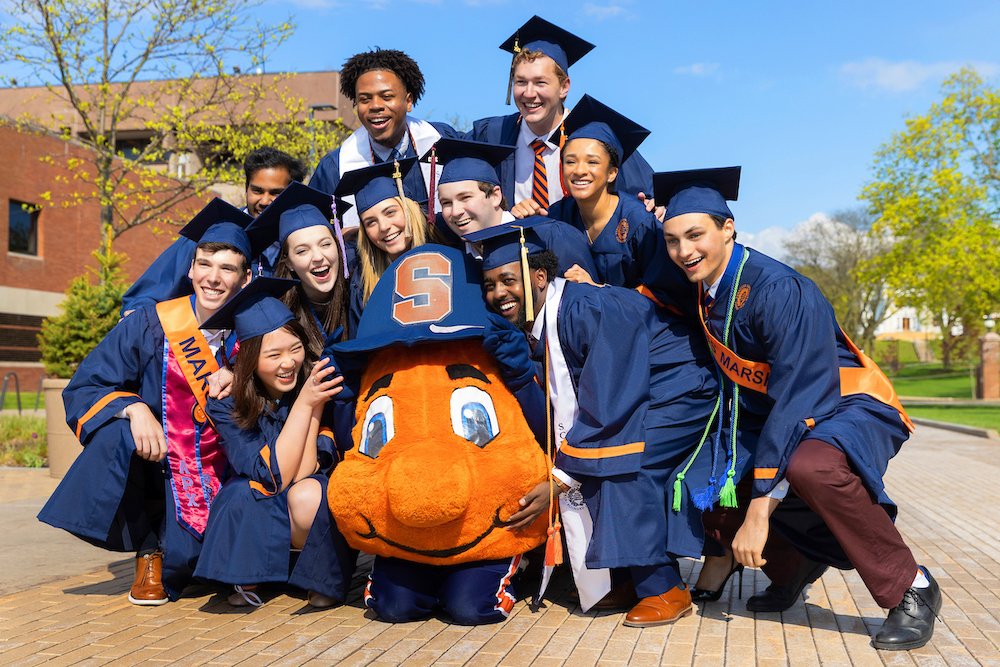 Graduates with Otto.