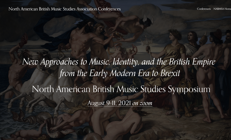 Title slide for symposium: "New Approaches to Music, Identity, and the British Empire from the Early Modern Era to Brexit".