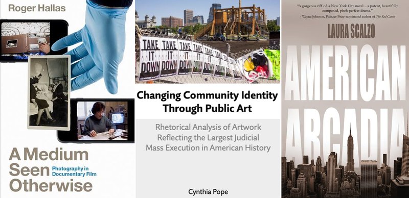 Book covers for A Medium Seen Otherwise, Changing Community Identity Through Public Art and American Arcadia