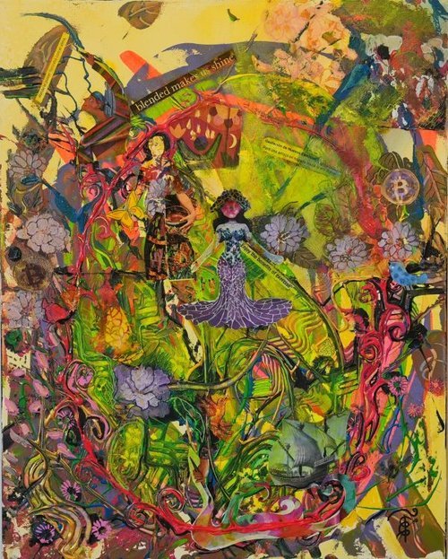 Acrylic Mixed Media on canvas by Esperanza Tielbaard.
