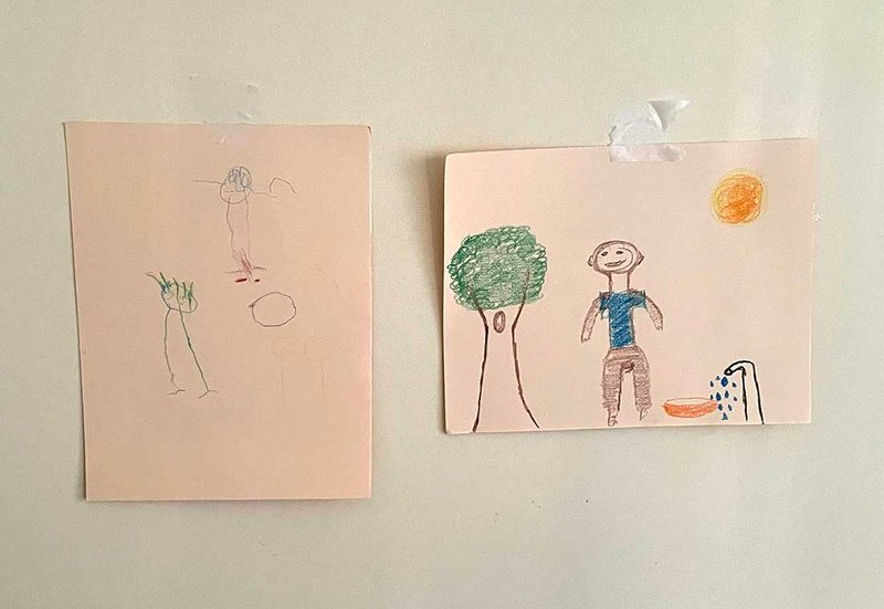 Children's artwork.