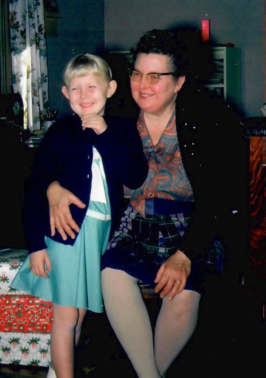 Christine Larsen with her grandmother Esther