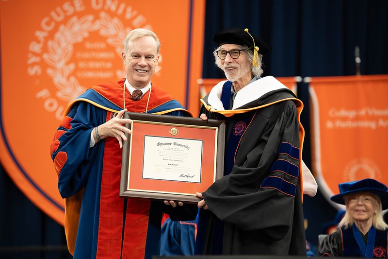 Bob Mankoff receiving honorary degree.