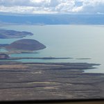 Aerial view of Lake Turkana.