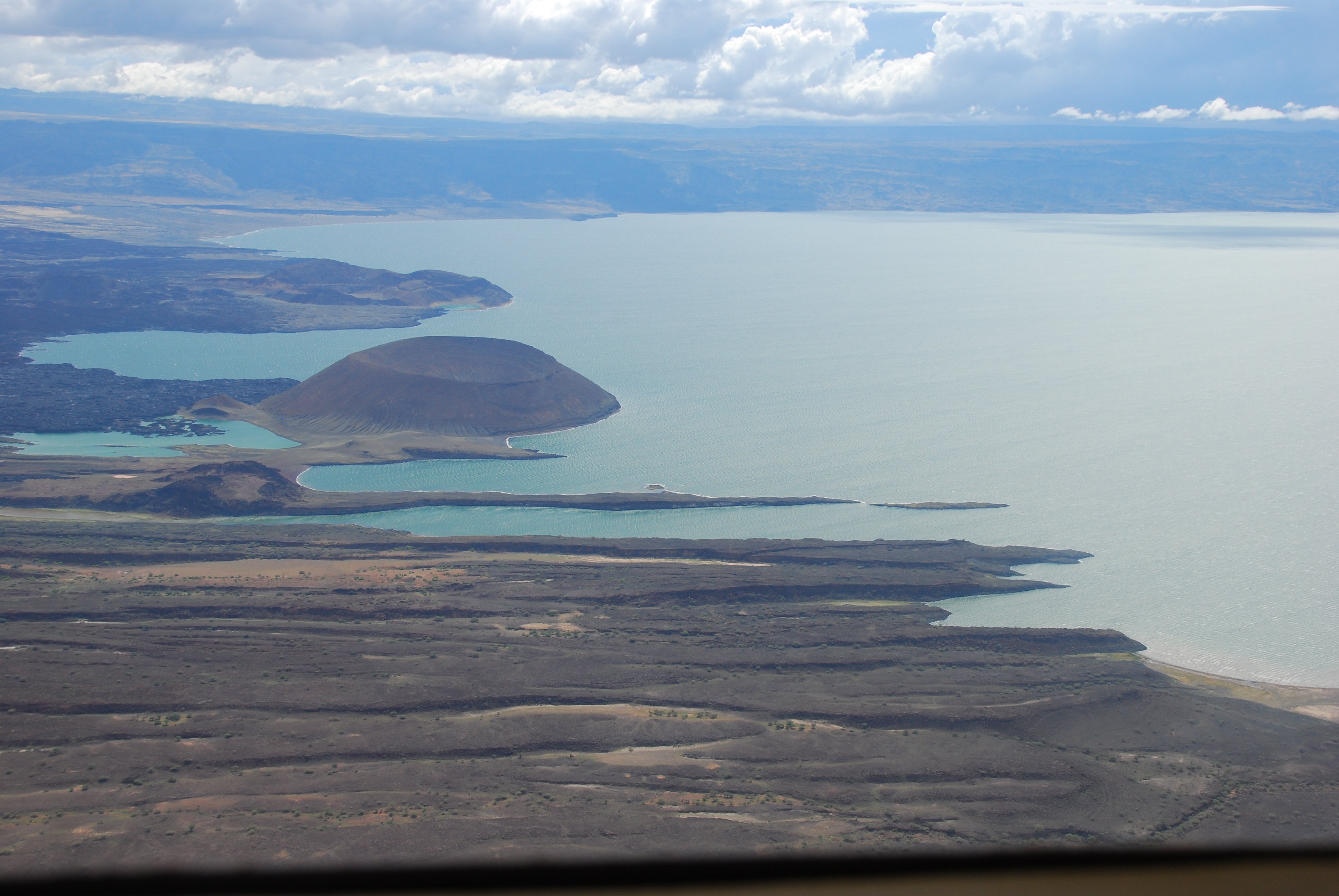 Aerial view of Lake Turkana.