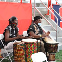 Drummers at the A&S department fair.