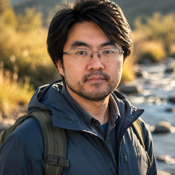 Scientist in the field.