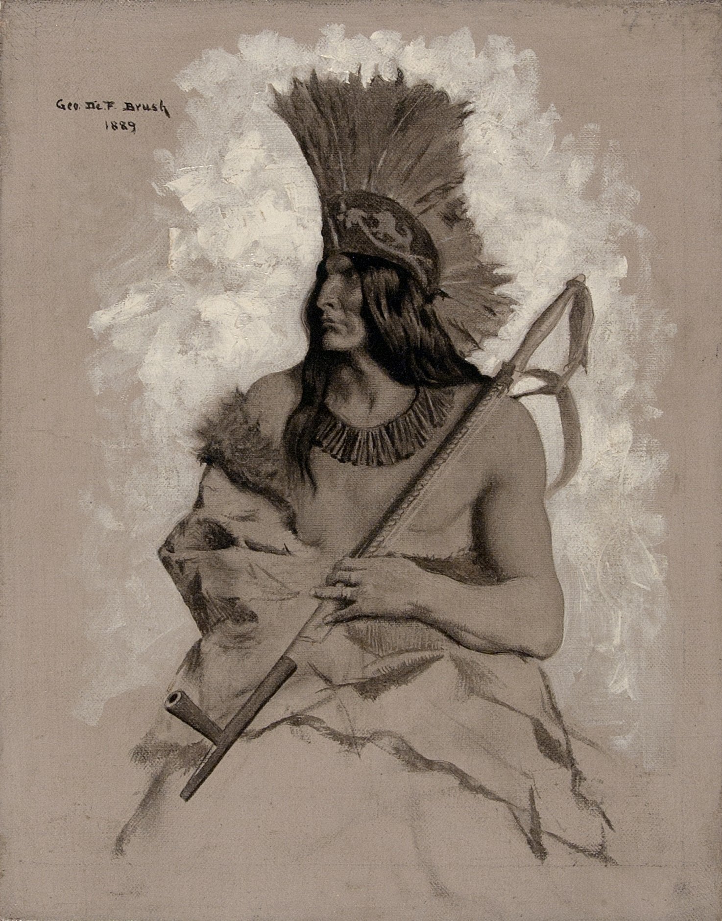 George de Forest Brush, Seated Indian Chief, 1889.jpg