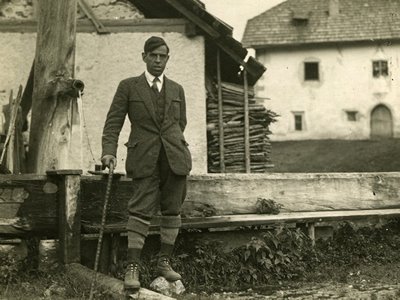 Italian writer and literary critic Giuseppe Antonio Borgese.