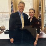 Phyllis Greenberger and Bill Clinton at White House