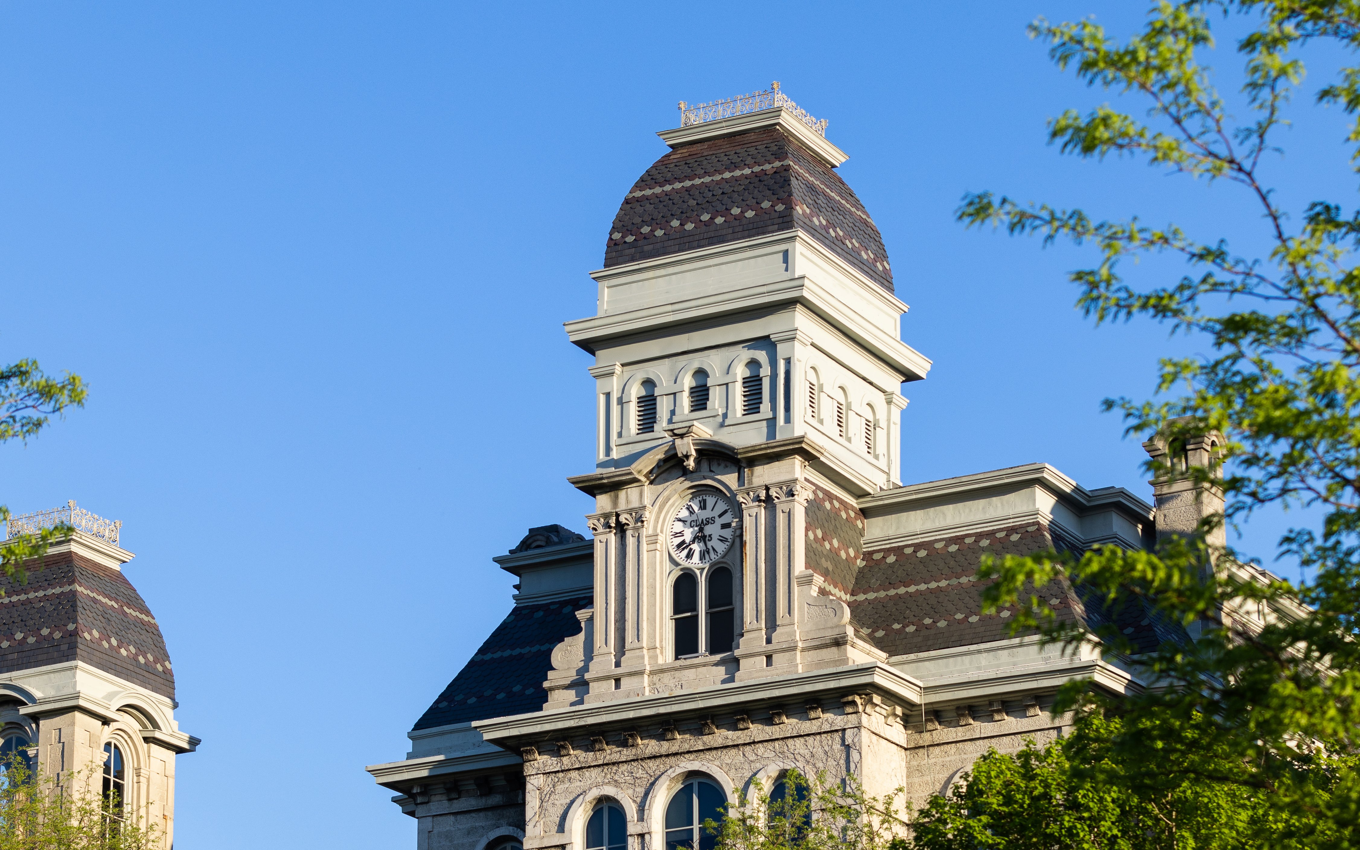 Building with a clock tower.