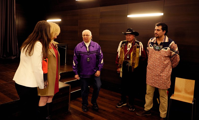 Brennen Ferguson and fellow Haudenosaunee External Relations Committee members