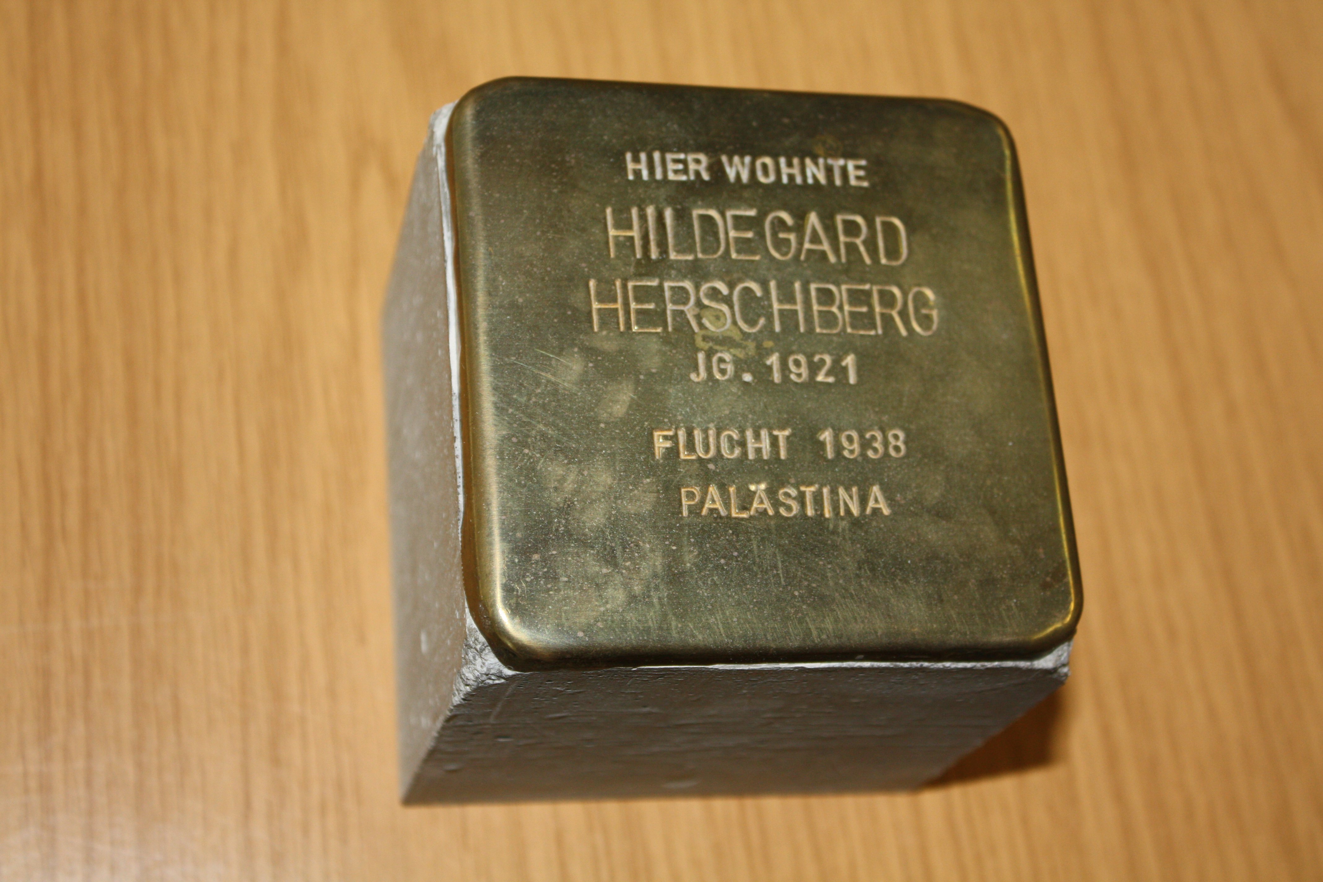 Stolpersteine Honoring Hildegard Herschberg