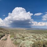 Summer storm over desert regions of Great Basin