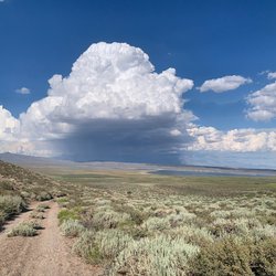Summer storm developing over desert regions of Great Basin