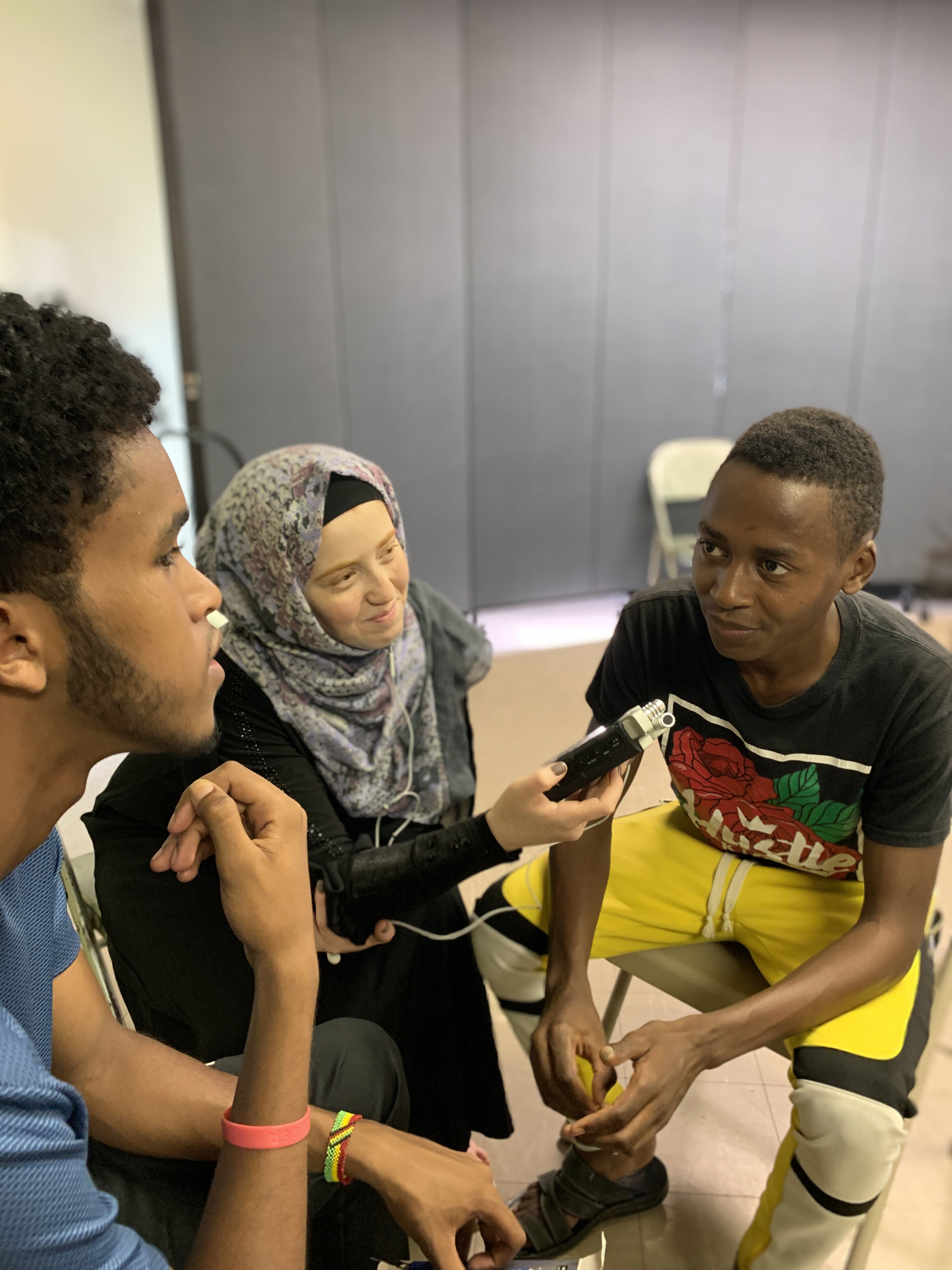Fidaa Aljabbari, Eid Ahmed and Abshir Habseme