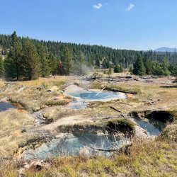 A geothermal spring in Yellowstone National Park.