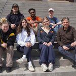 Group of people on the Syracuse University campus.