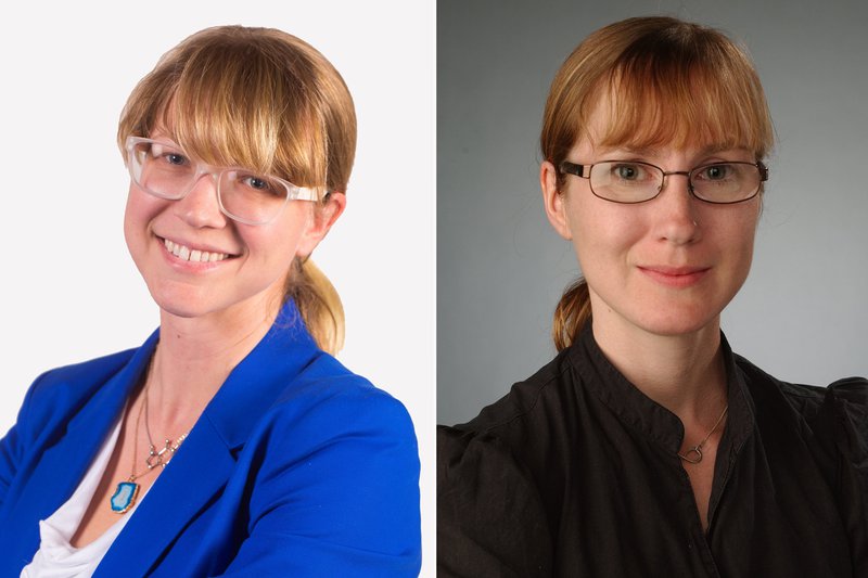 Side by side headshots of two women.