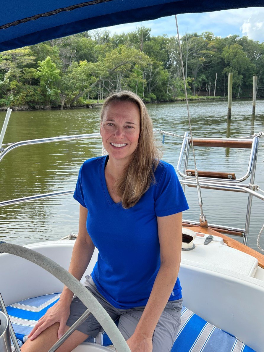 Kari Segraves on boat