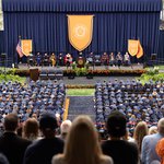 The crowd and stage at A&S | Maxwell Convocation 2024