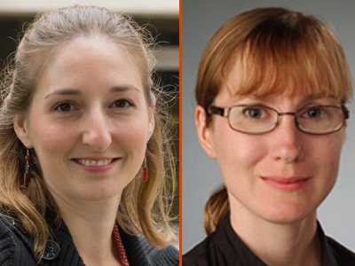 Syracuse professors Lisa Manning (left) and Jennifer Schwarz 