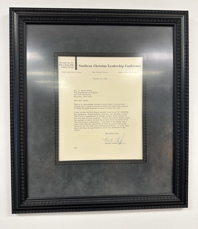Martin Luther King Jr Signed Letter