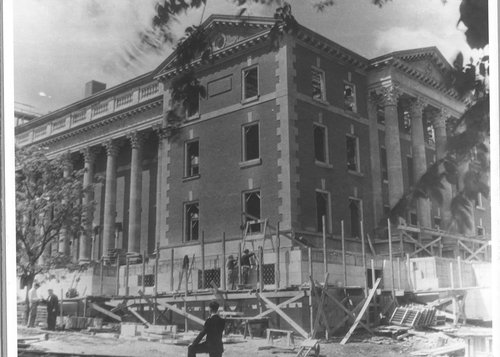 Construction of the Maxwell School.
