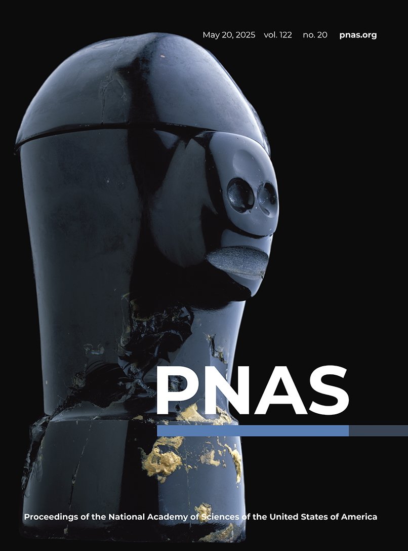 PNAS Cover showing a obsidian funerary urn (1375–1427 CE) from Templo Mayor of Tenochtitlan.
