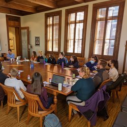 EHN Engaged Communities Cohort members meeting around large conference table