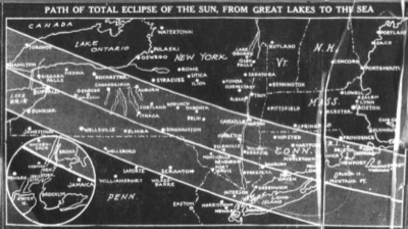 Path of 1925 eclipse.