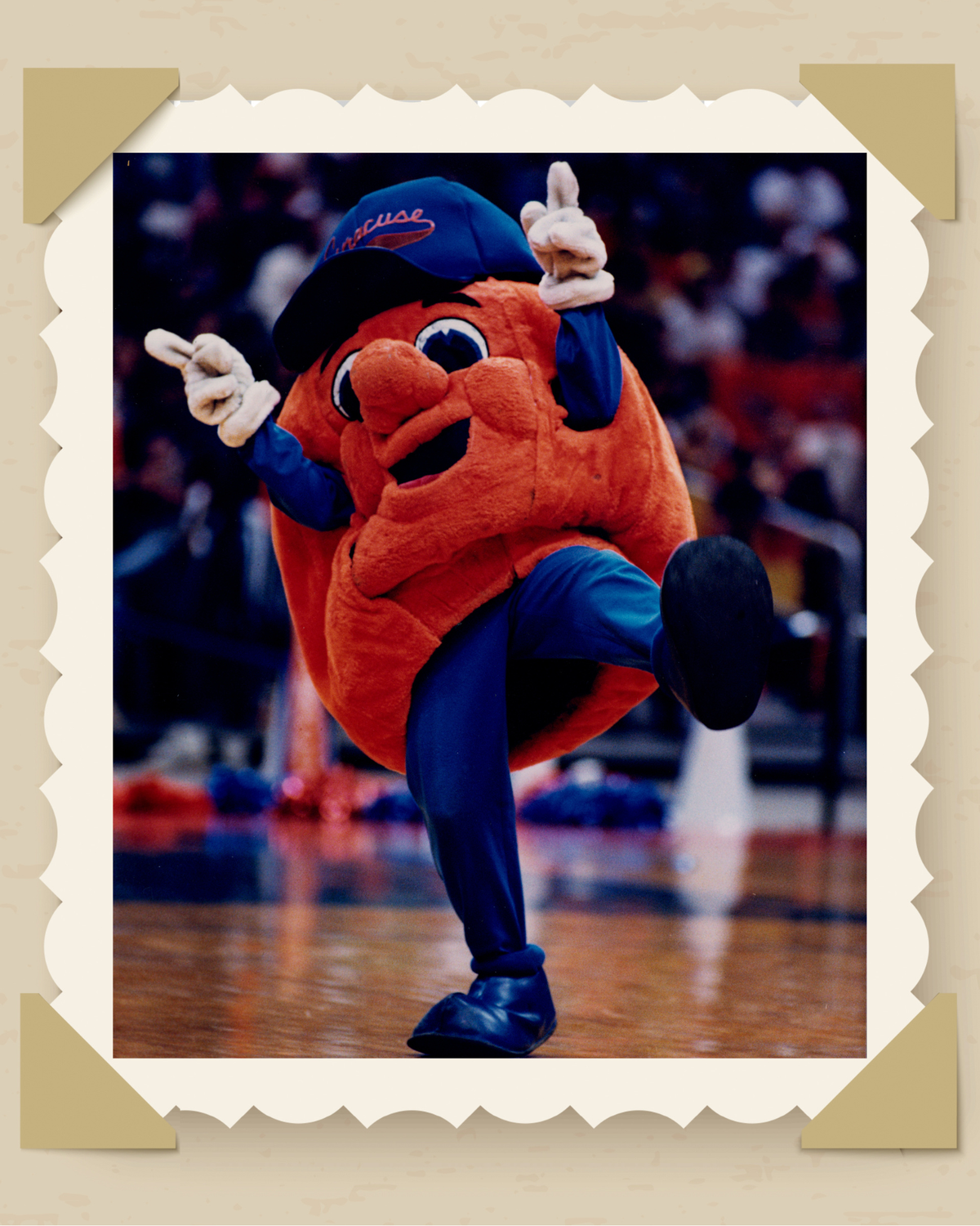 Otto the Orange mascot.
