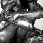 cropped image of Rodin sculpture