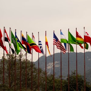 Row of Flags