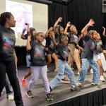 Group of girls dancing.