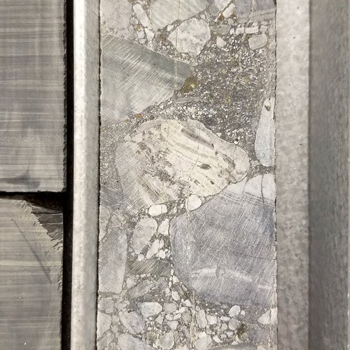 Rock core from South Africa.