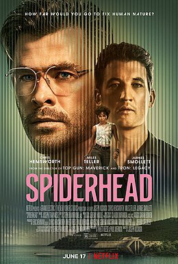 Spiderhead movie poster.