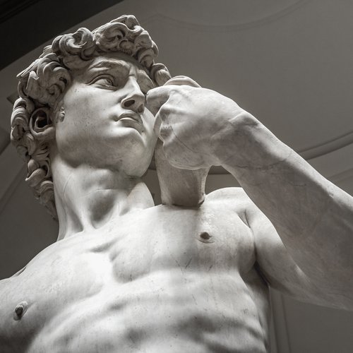 Statue of Michelangelo's David.