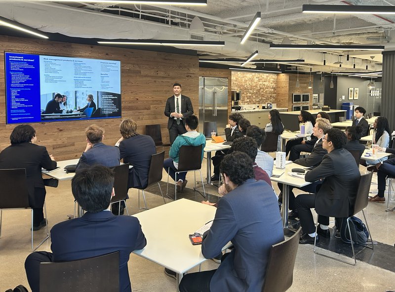 Students Listening to Presentation during Stocks and finance Fall 2024