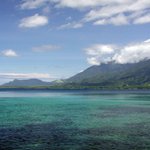 Bay in Goodenough Island, Papua New Guinea.