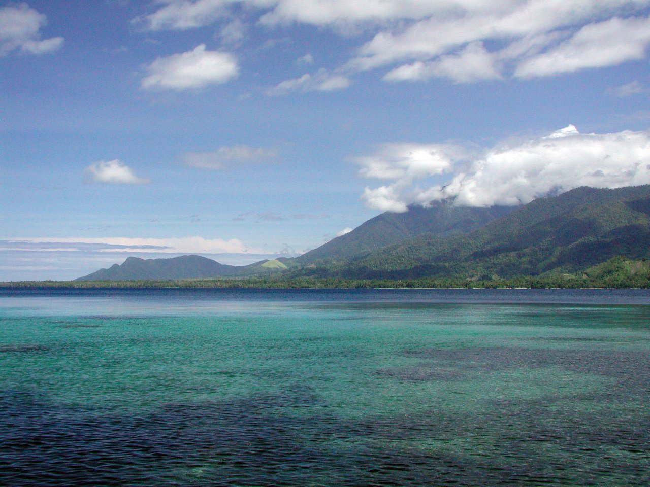 Bay in Goodenough Island, Papua New Guinea.