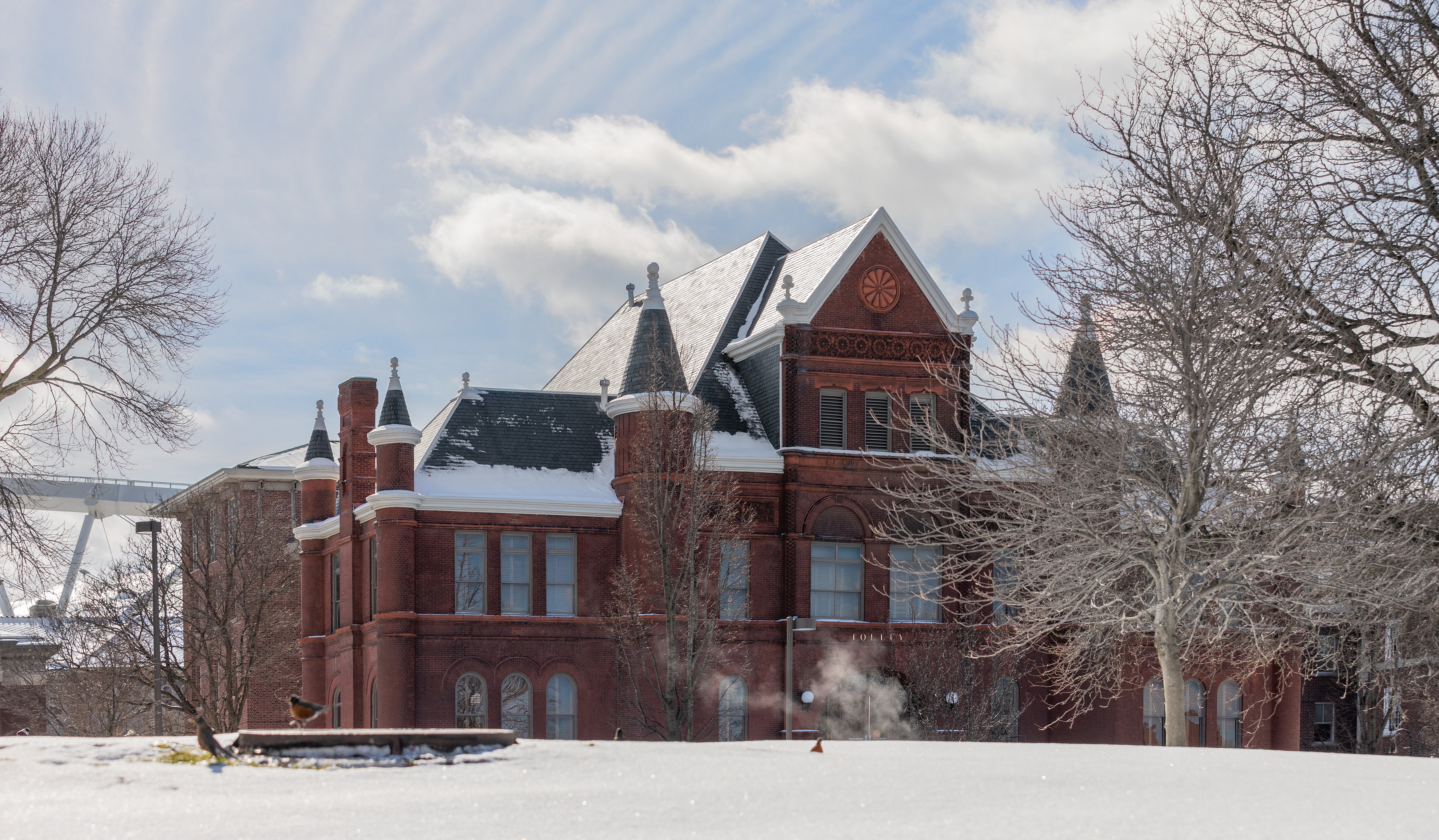 Tolley Humanities Building in Winter