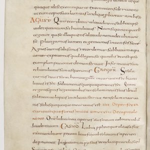 Folio from Glosae in Regula
