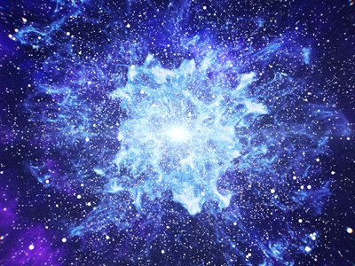Artist's rendering of the Big Bang (FlashMovie/Shutterstock.com)