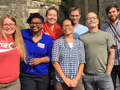 Caitlin McDonough (third from left) with members of the Center for Reproductive Evolution