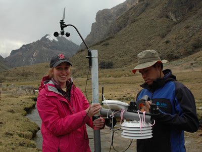 Emily Baker G'18 has made several trips to the Cordillera Blanca. 